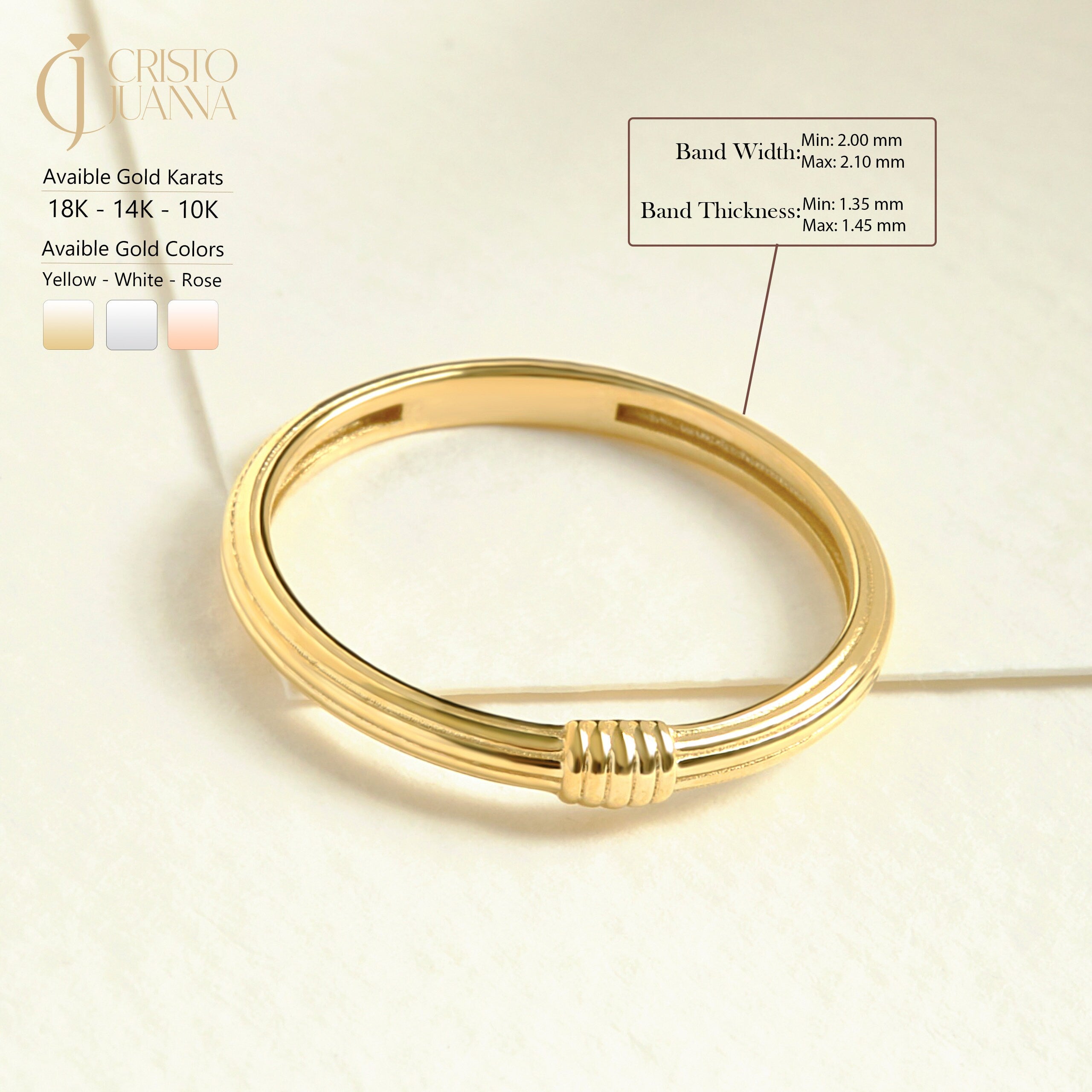 Double Knot Stackable Ring β 14K Solid Gold πβ¨
A timeless double knot ring symbolizing love, unity, and everlasting connection. Crafted in solid gold, its bold yet elegant design makes it perfect for everyday wear, stacking, or gifting to someone special β a best friend, mother, or soulmate. π