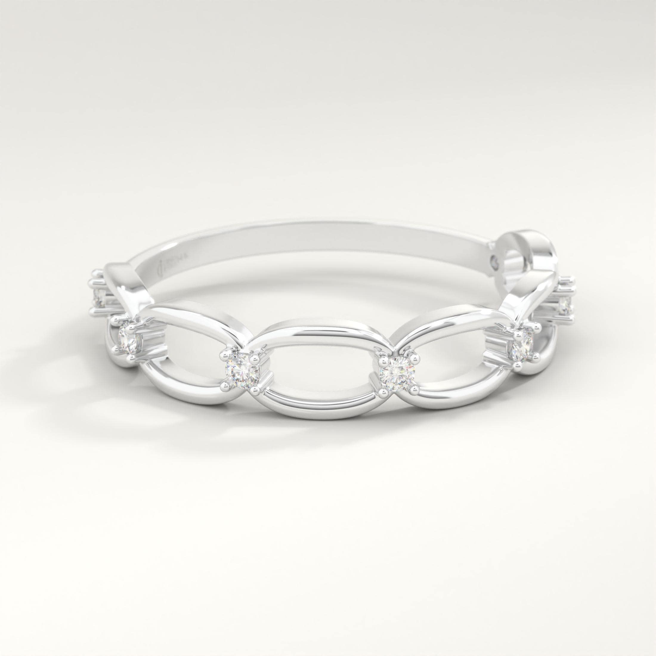 Bold yet delicate, this open chain link ring blends modern edge with timeless grace. Featuring a chain diamond band and dainty stacking ring style, it shines on any pointer finger ring or thumb pinky ring. Crafted in tiny small round 18k with moissanite multilink brilliance, it becomes a lovely chain ring for everyday elegance.