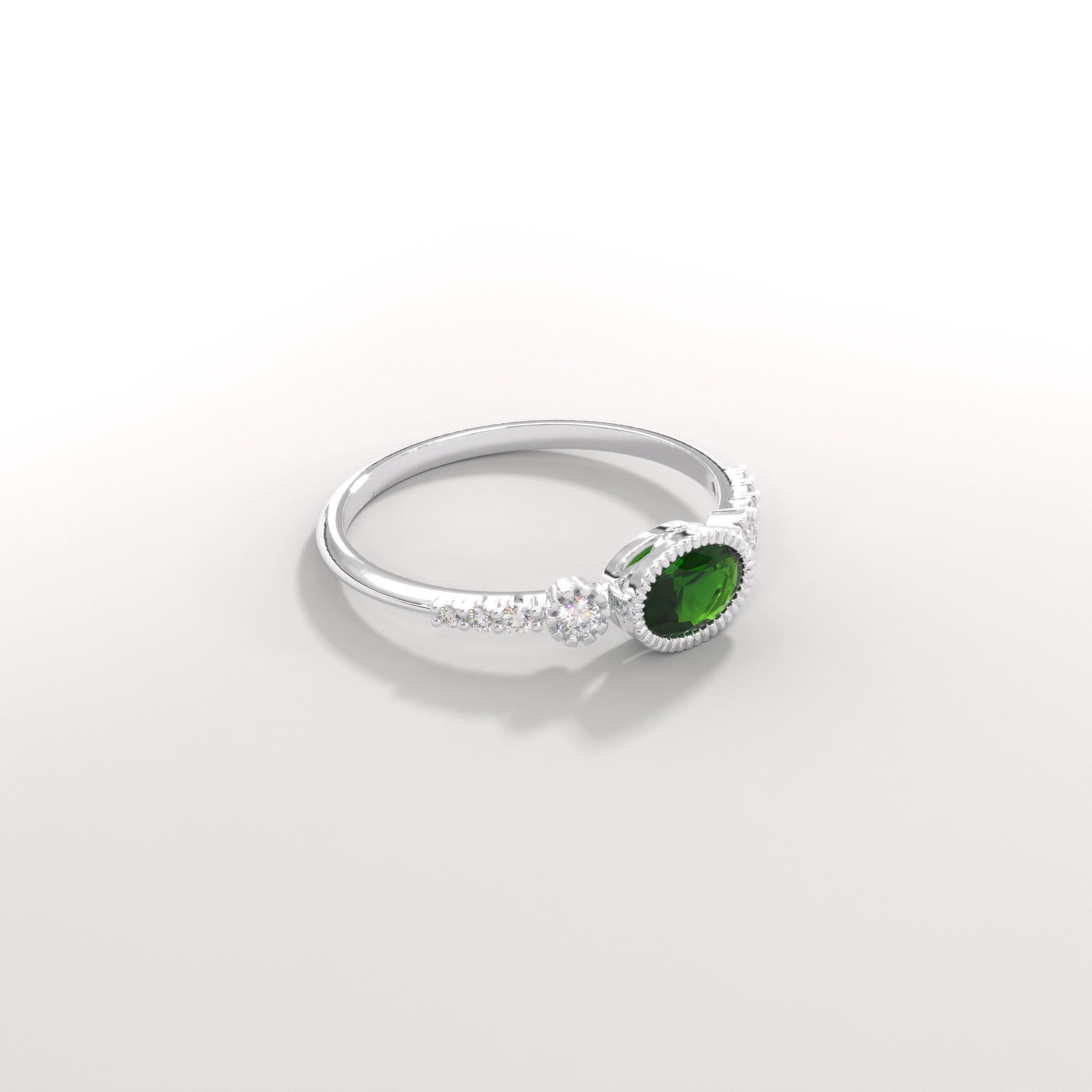 đ Vintage Inspired Emerald Ring | Oval Birthstone Ring with Side Diamonds â 14K Solid Gold
This vintage inspired emerald ring showcases a timeless Art Deco elegance, featuring a glowing oval-cut green gemstone framed in a sleek bezel setting and accented with sparkling side stones. Handcrafted in solid gold, this ring blends classic charm with modern craftsmanshipâperfect for meaningful moments and everyday luxury.