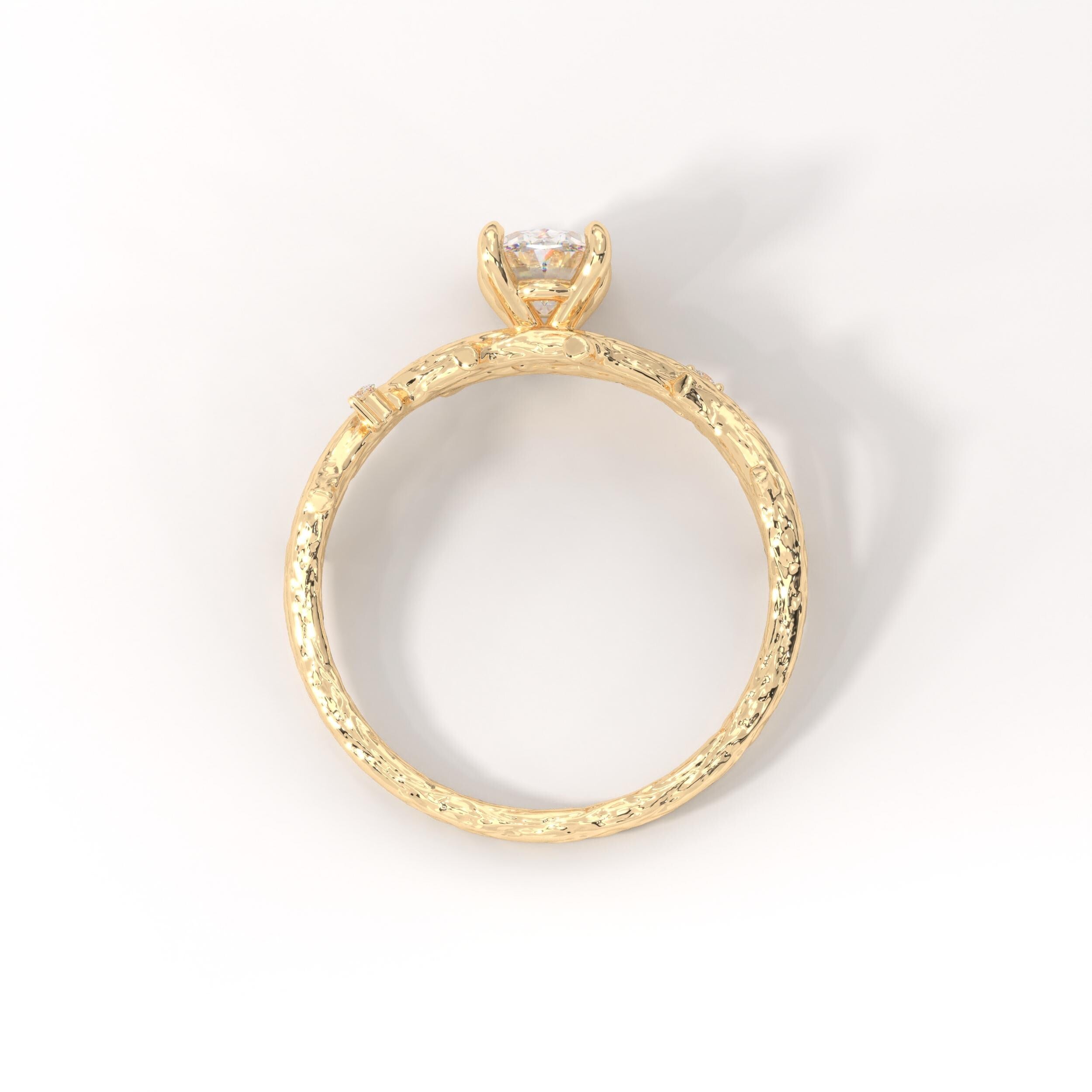 🌿 Oval Diamond Engagement Ring | 14K Solid Gold Leaf & Floral Wedding Ring – Nature Inspired Art Deco Design
This Oval Diamond Leaf Engagement Ring is a beautiful tribute to nature, symbolizing growth, love, and new beginnings. Designed with delicate ivy leaf and branch details, this handcrafted ring blends Art Deco elegance with an organic floral touch—perfect for women who love meaningful, nature-inspired jewelry.