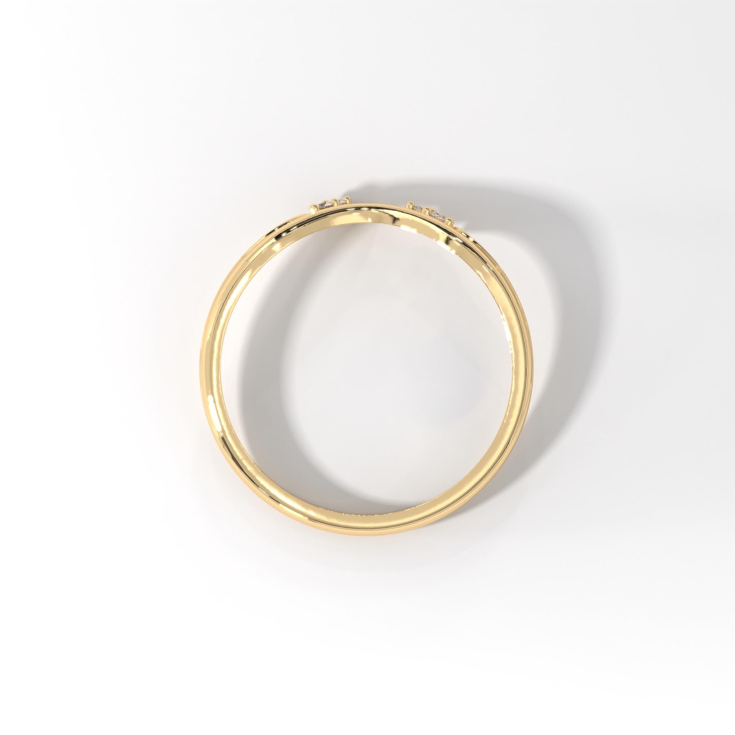 🌿 Floral Diamond Ring | 14K Solid Gold Chevron Wedding Band
Inspired by delicate ivy leaves and blooming florals, this floral diamond band is handcrafted in solid gold and features a graceful chevron silhouette. Tiny pavé-set stones create a refined sparkle, making this ring perfect as a flower wedding band, stacking ring, or elegant standalone piece.
Its curved profile allows it to pair beautifully with engagement rings, especially vintage and nature-inspired designs.