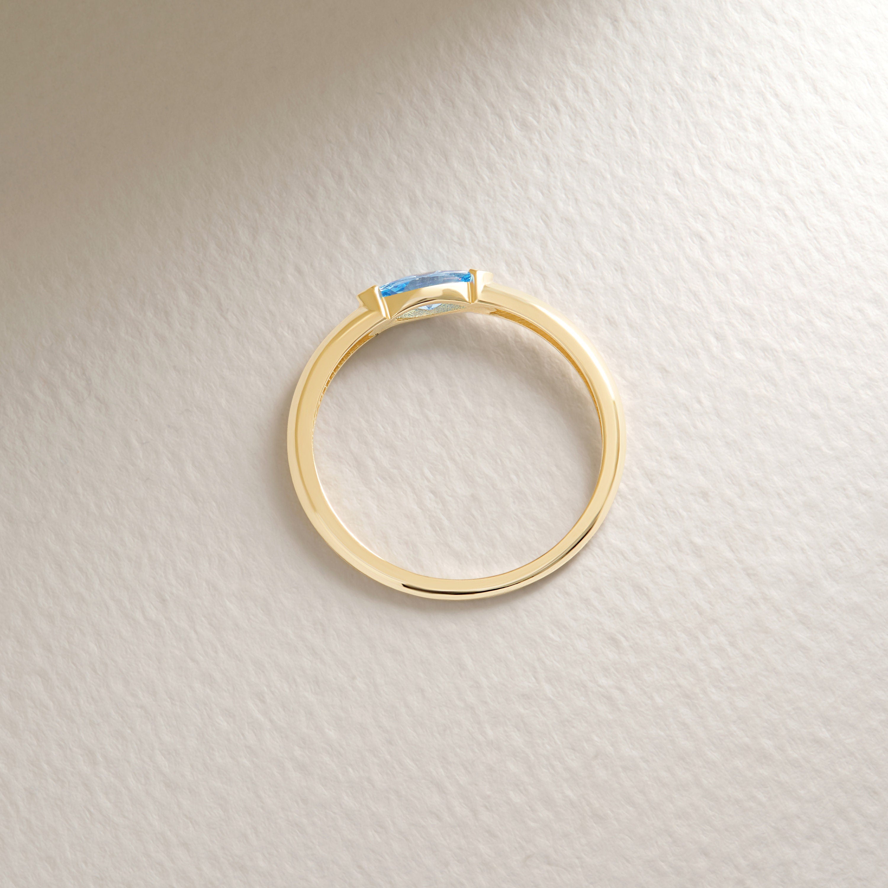 Here is Marquise Blue Topaz Ring for Women! This Pretty Custom Birthstone Ring will be perfect matches as a other blue person gift 14K. With 10K 14K 18K Gold Blue Gemstone Ring is best balance of minimalism.