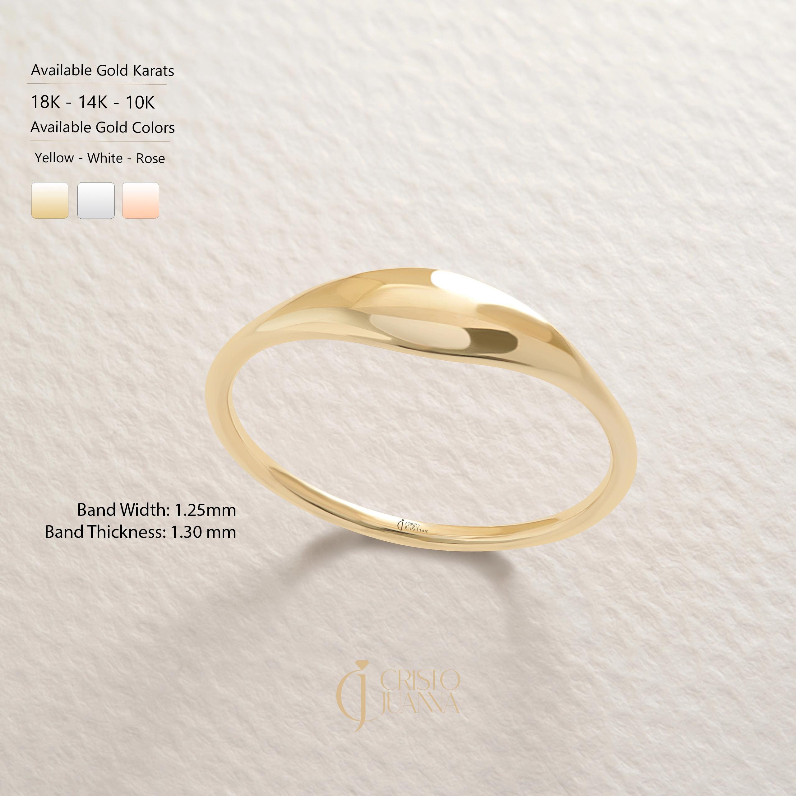 💍 Dome Statement Ring – 14K Solid Gold

This sleek dome ring features a polished rounded band that blends delicate simplicity with a bold, modern look. Its slim yet chunky silhouette makes it perfect for pinky wear, everyday styling, or as a minimal engagement band. A timeless solid gold essential designed for effortless elegance. ✨