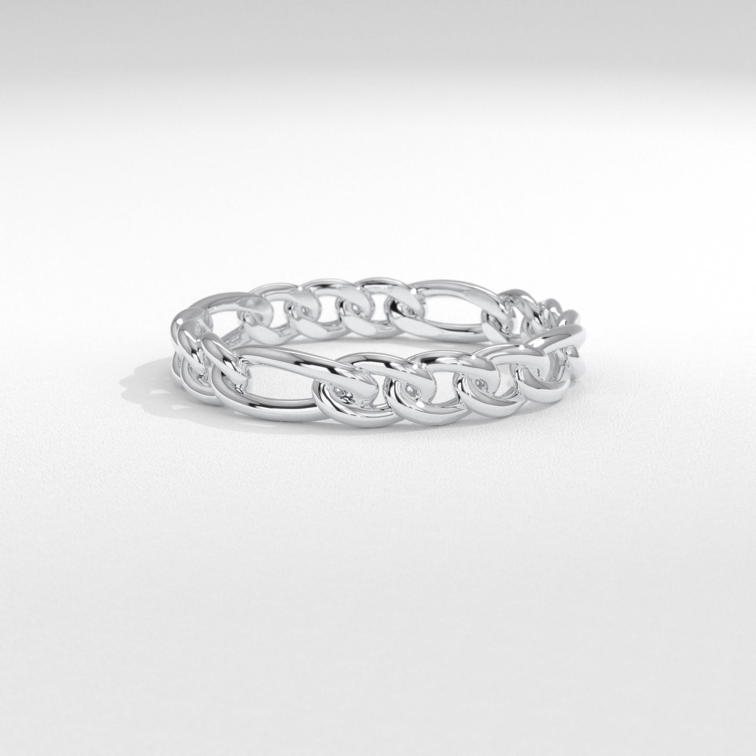 Bold yet graceful, this open chain link ring is a refined statement piece. Crafted as a gold multi link ring or link stackable band, its form balances strength and elegance. From a soft bold chain ring to a thick chained ring, every curve reflects intention. Designed in link chain ring 18k and custom ring gold 14k options, it suits bridal engagement or everyday daily wear.