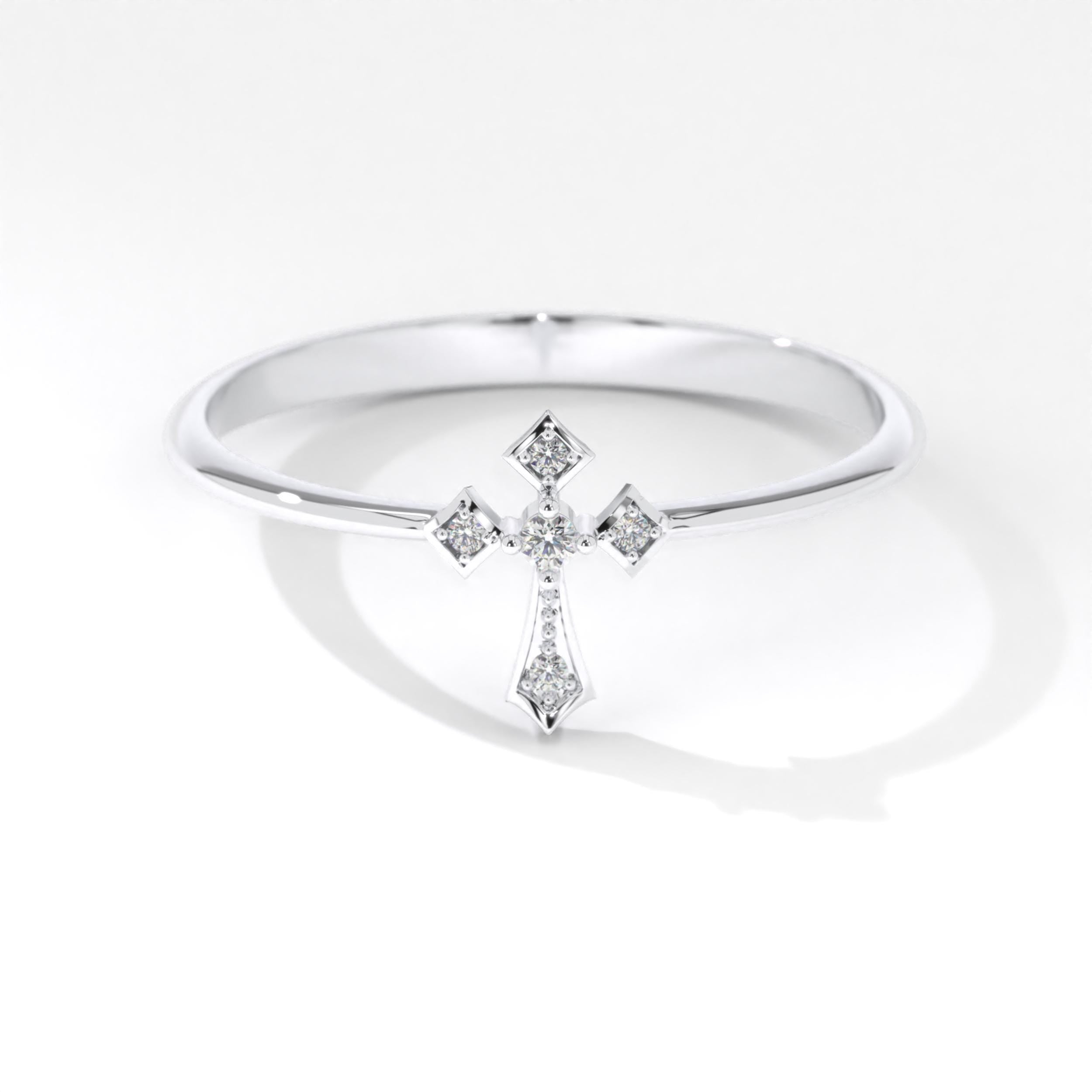 14K Solid Gold Cross Diamond Ring – Stackable Religious Rosary Band ✝️💎
Graceful and symbolic, this cross diamond ring blends faith and elegance in a sleek, minimalist design. Perfect for daily wear or stacking, it’s a meaningful piece that honors spirituality and timeless style. Whether you wear it as a Christian ring for women, a baptism gift, or a simple religious 10K ring, this piece will always carry deep significance.