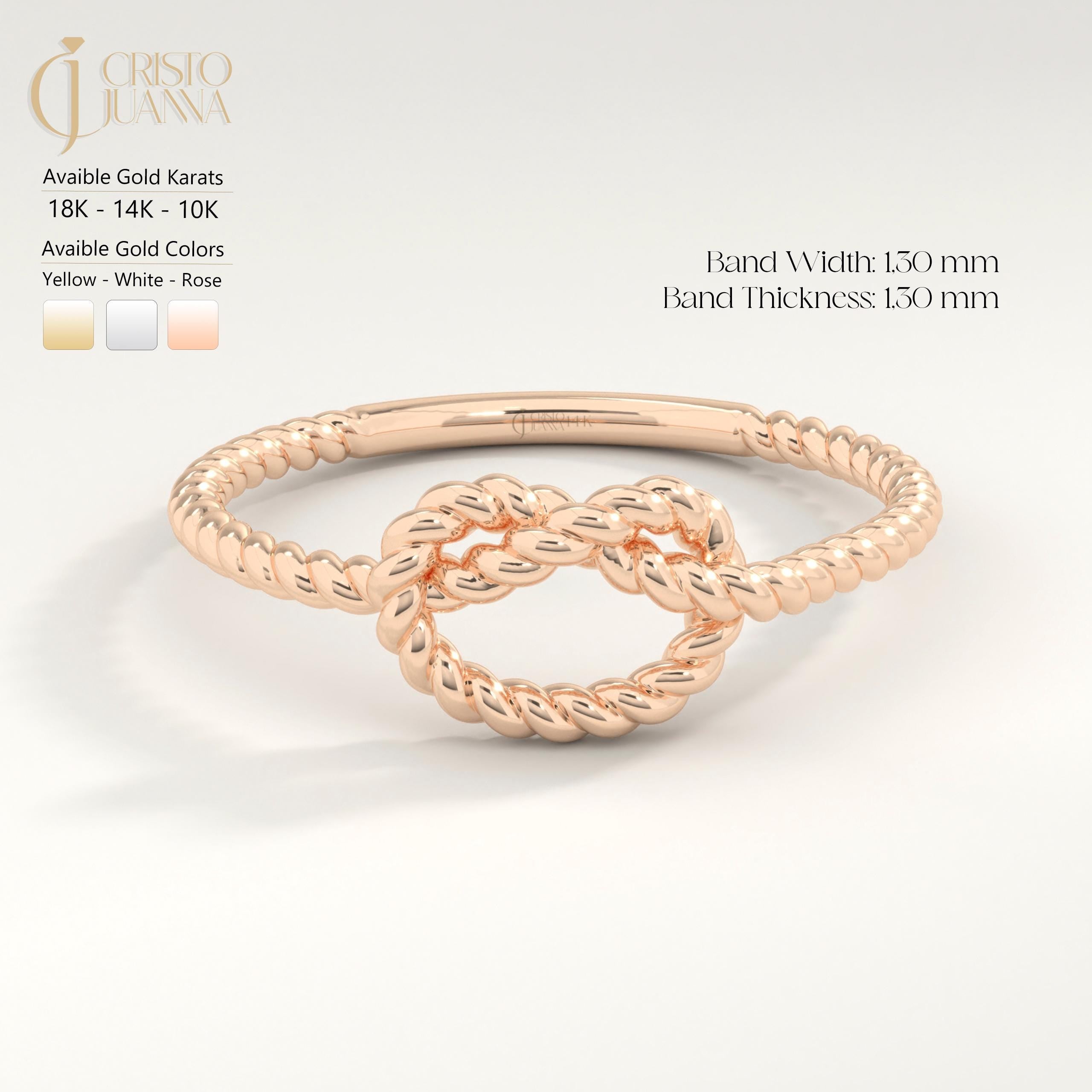 Dainty Twist Knot Ring – Solid Gold Infinity Love Ring ✨💍
A delicate and timeless twist knot design symbolizing love, friendship, and eternity. Perfect as a promise ring, best friend gift, or a meaningful everyday piece. Handcrafted for elegance and durability.