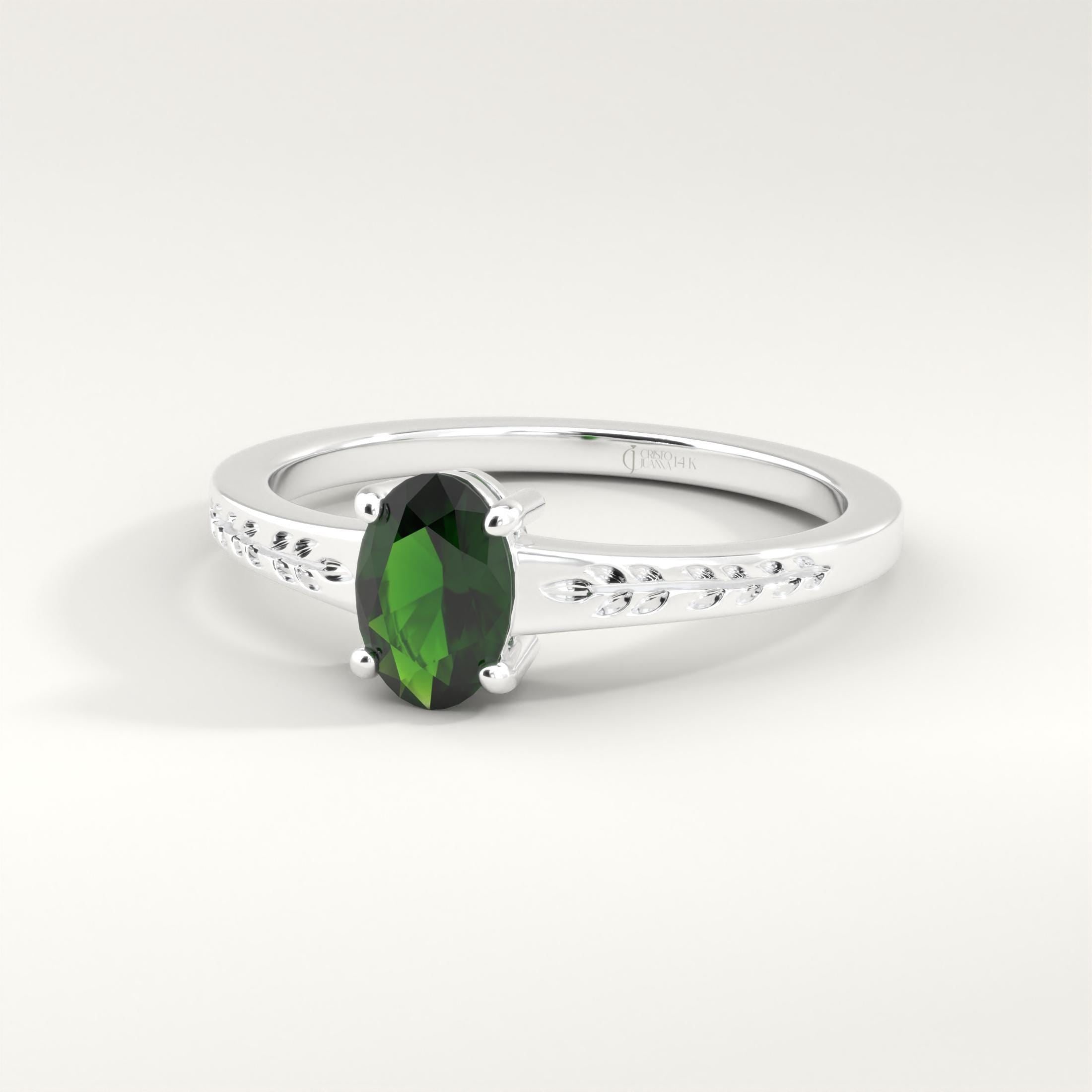 Oval Emerald Engagement Ring – 10K / 14K / 18K Solid Gold 💚✨
A timeless oval-cut emerald set on a delicate braided floral band 🌿. Its vintage-inspired style brings elegance and meaning, making it perfect as an engagement, promise, or birthday ring.