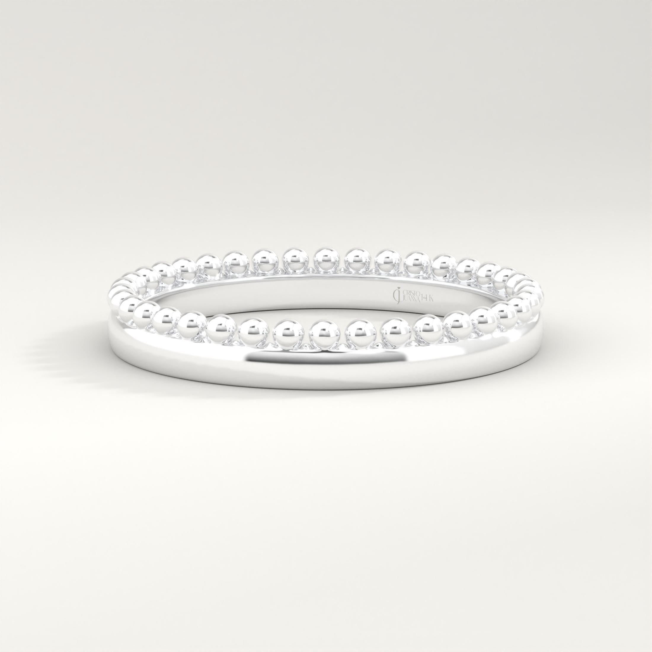 Beaded Wedding Ring – 10K / 14K / 18K Solid Gold ✨💍
This beaded solid gold ring beautifully combines elegance and simplicity. With its delicate braided texture and polished plain finish, it’s perfect for everyday wear or as a minimalist wedding band. A timeless piece that complements any style — modern, classic, or boho. 💫