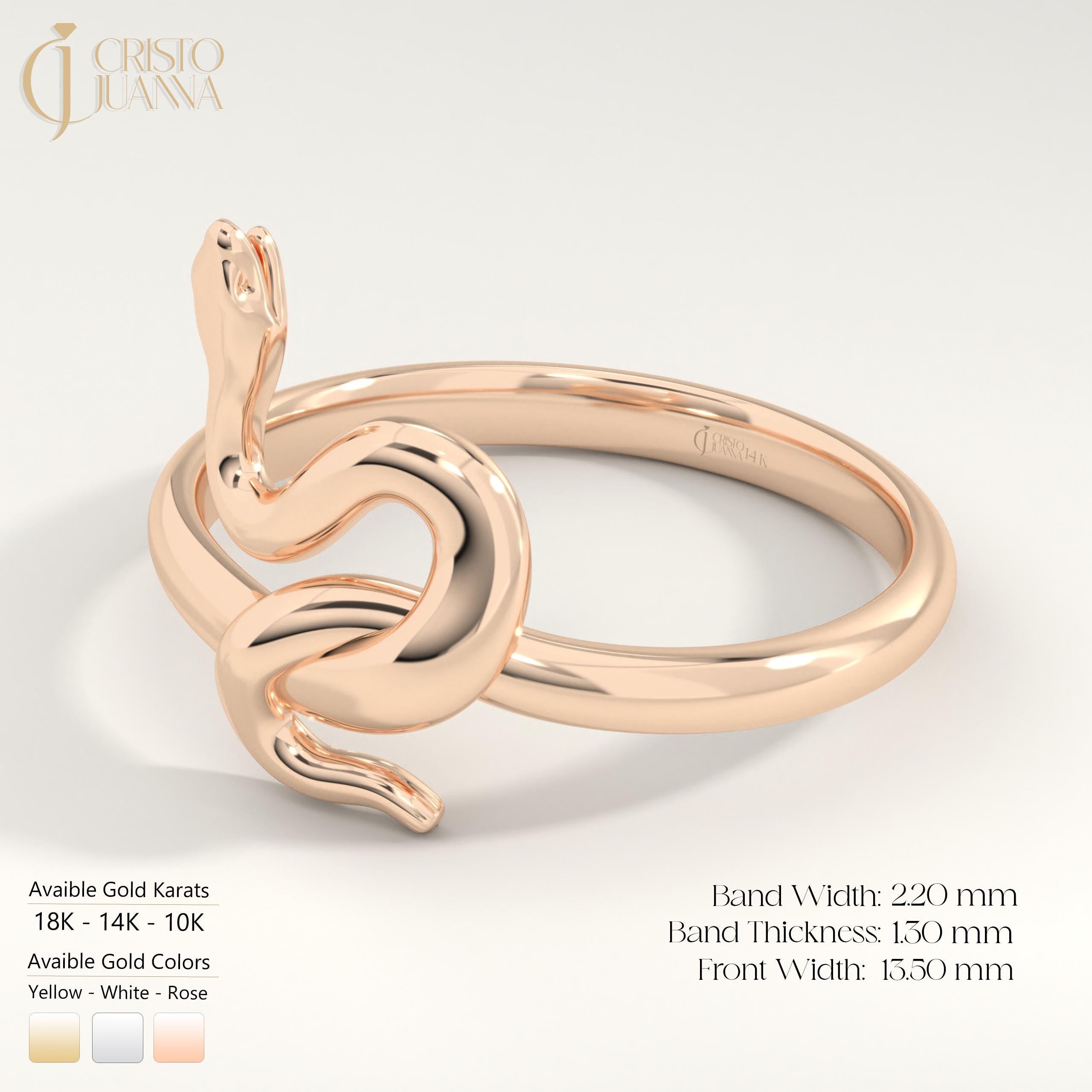 Snake Ring 14K Solid Gold | Gothic Serpent Wrap Ring | Ouroboros Tail Ring for Women | Halloween Goth Animal Jewelry
🖤 Unleash your inner goddess with this stunning 14K solid gold snake ring – designed with gothic serpent vibes and a dramatic head-to-tail wrap. Perfect for bold souls and mystical hearts, this piece brings symbolic protection and edgy elegance to your style.