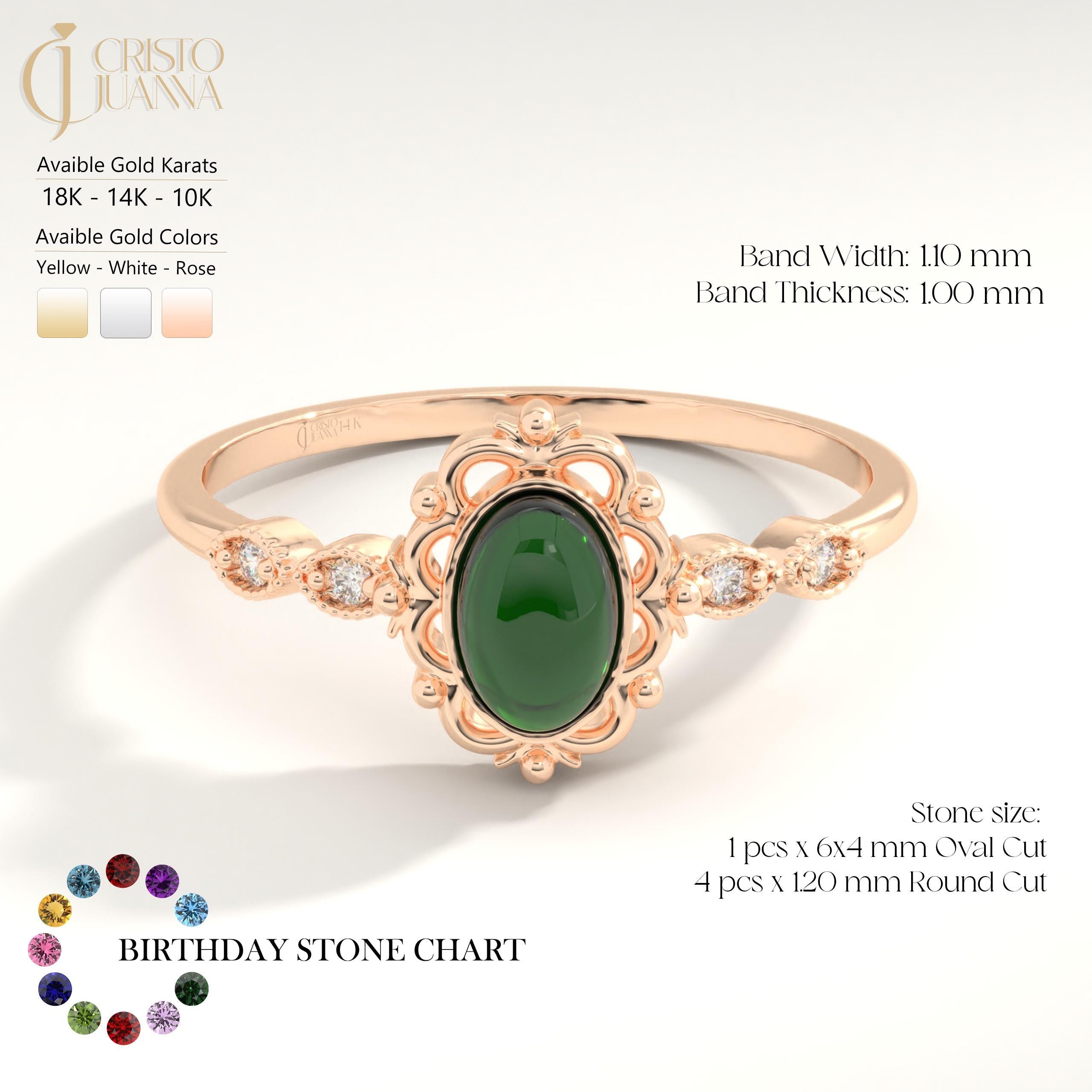 Art Deco Emerald Engagement Ring – 14K Solid Gold Filigree Wedding Band 💚✨
This stunning Art Deco Emerald Ring embodies timeless sophistication and handcrafted artistry. Featuring a vivid oval-cut emerald framed by sparkling side diamonds, the intricate filigree band showcases vintage charm with a modern twist. Perfect as a wedding, engagement, or anniversary gift, it’s a symbol of love, strength, and renewal.