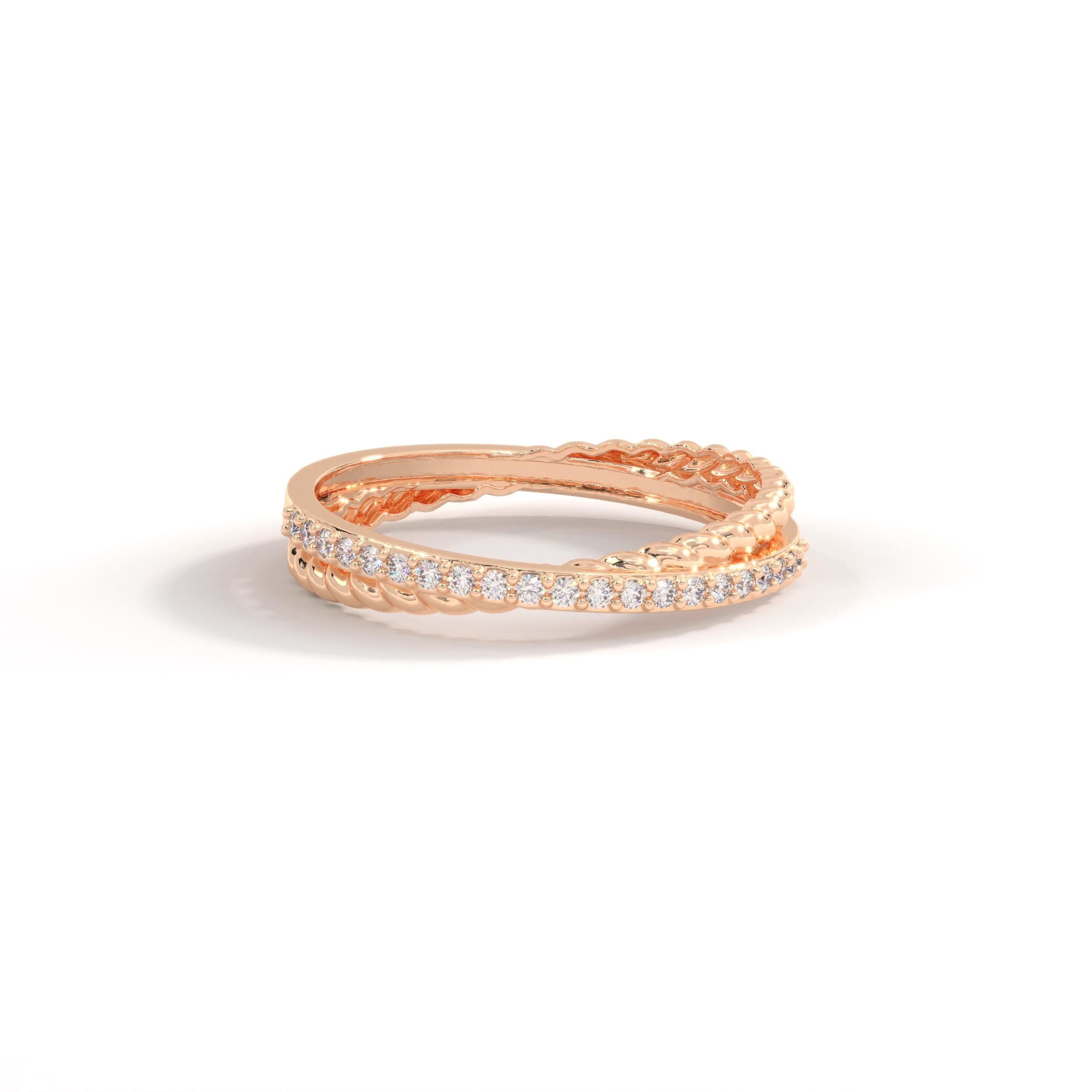 ✨ Criss Cross Diamond Ring | 14K Solid Gold Twisted Rope Band

Modern elegance meets timeless craftsmanship in this stunning Criss Cross Diamond Ring. Designed with a graceful X-shaped (criss-cross) silhouette and a textured twisted rope band, this ring blends minimalism with brilliance—perfect for everyday luxury and meaningful moments.